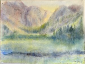 Parker Lake, Eastern Sierras 12x16