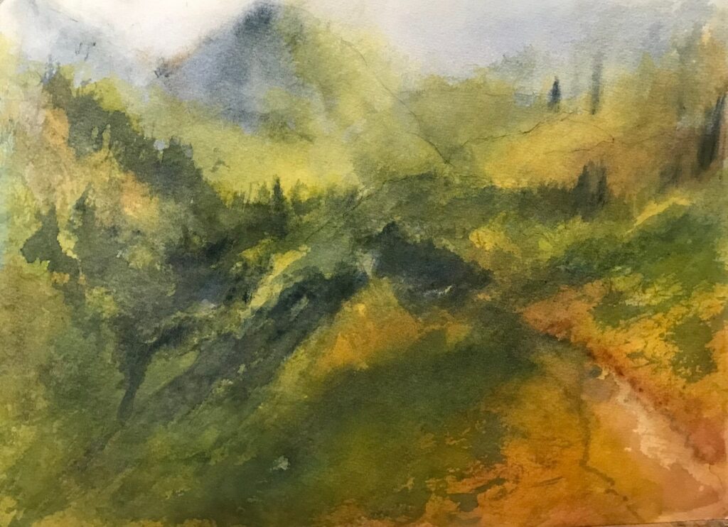 Mountain Scene 12x16